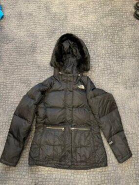 Columbia down jacket with hood